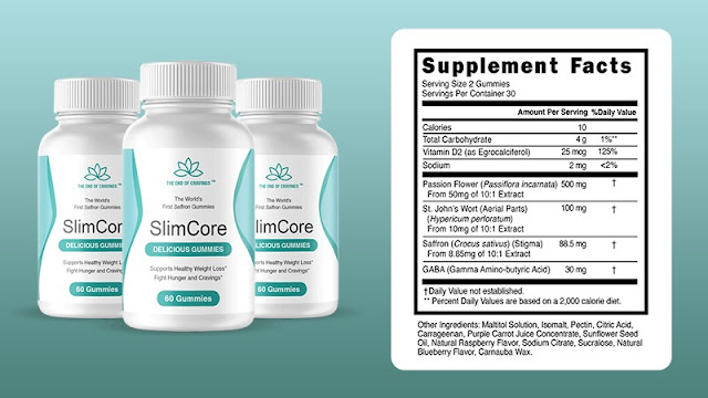 SlimCore Supplement Fact